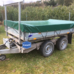 Ifor Williams TT85/TT2515 with inset ladder rack In green