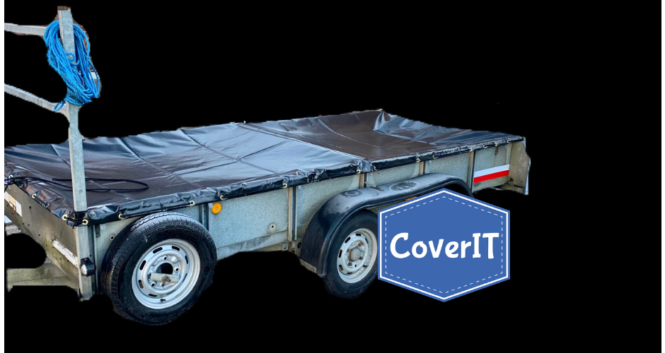 Ifor Williams GD125 standard cover with rectangular ladder rack